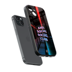 anti social social club back phone cover | glass case for iphone 15
