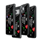 Stylish Glass Back Case for All Smartphones iPhone, Samsung, OnePlus, Pixel, Redmi, Oppo, Vivo, Motorola