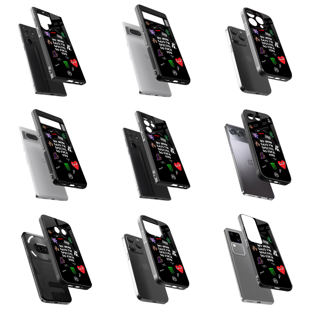 Durable Glass Back Mobile Case for iPhone, Samsung, OnePlus, Google Pixel, Redmi, Vivo, Oppo