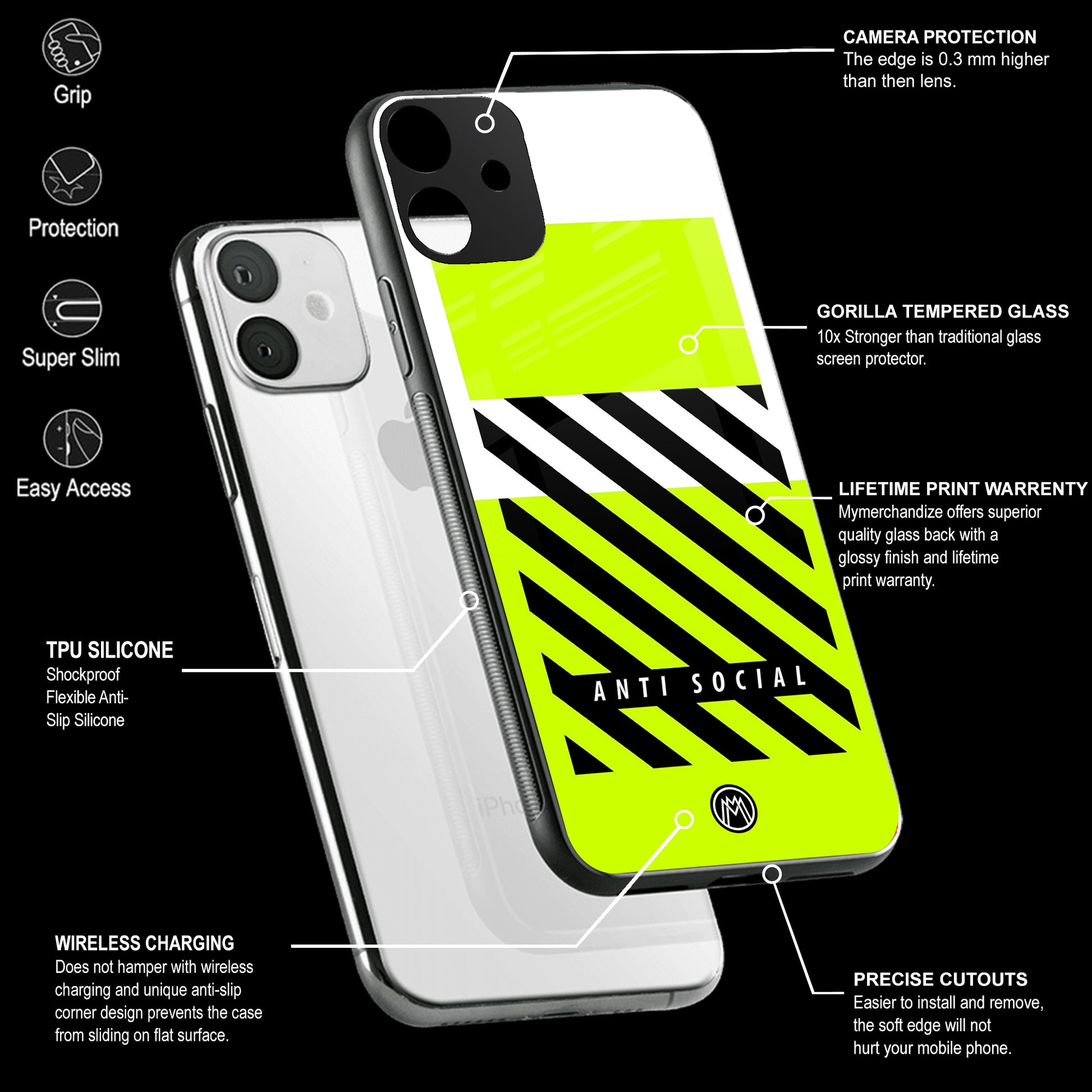 Mobile Phone Cover | Glass Back Case