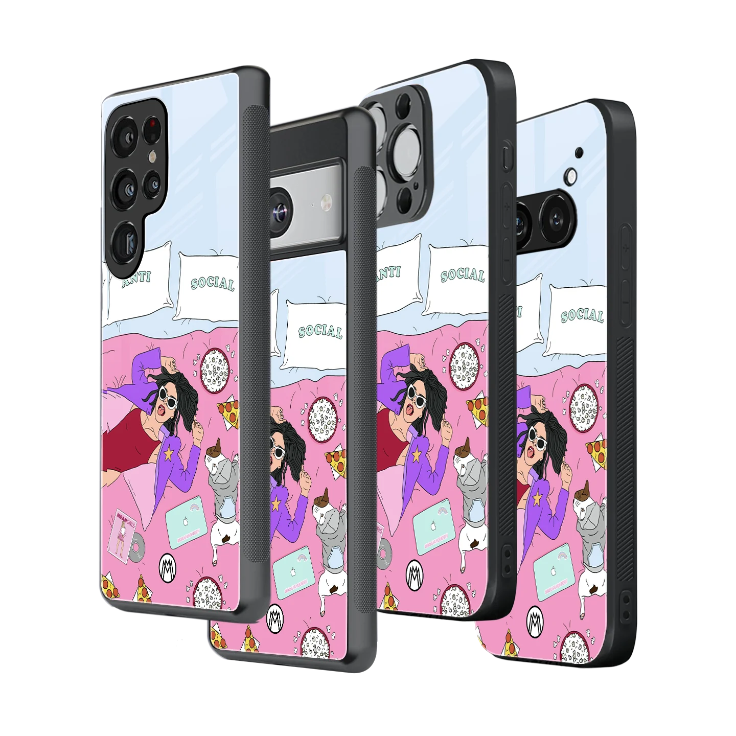 Stylish Glass Back Case for All Smartphones – iPhone, Samsung, OnePlus, Pixel, Redmi, Oppo, Vivo, Motorola