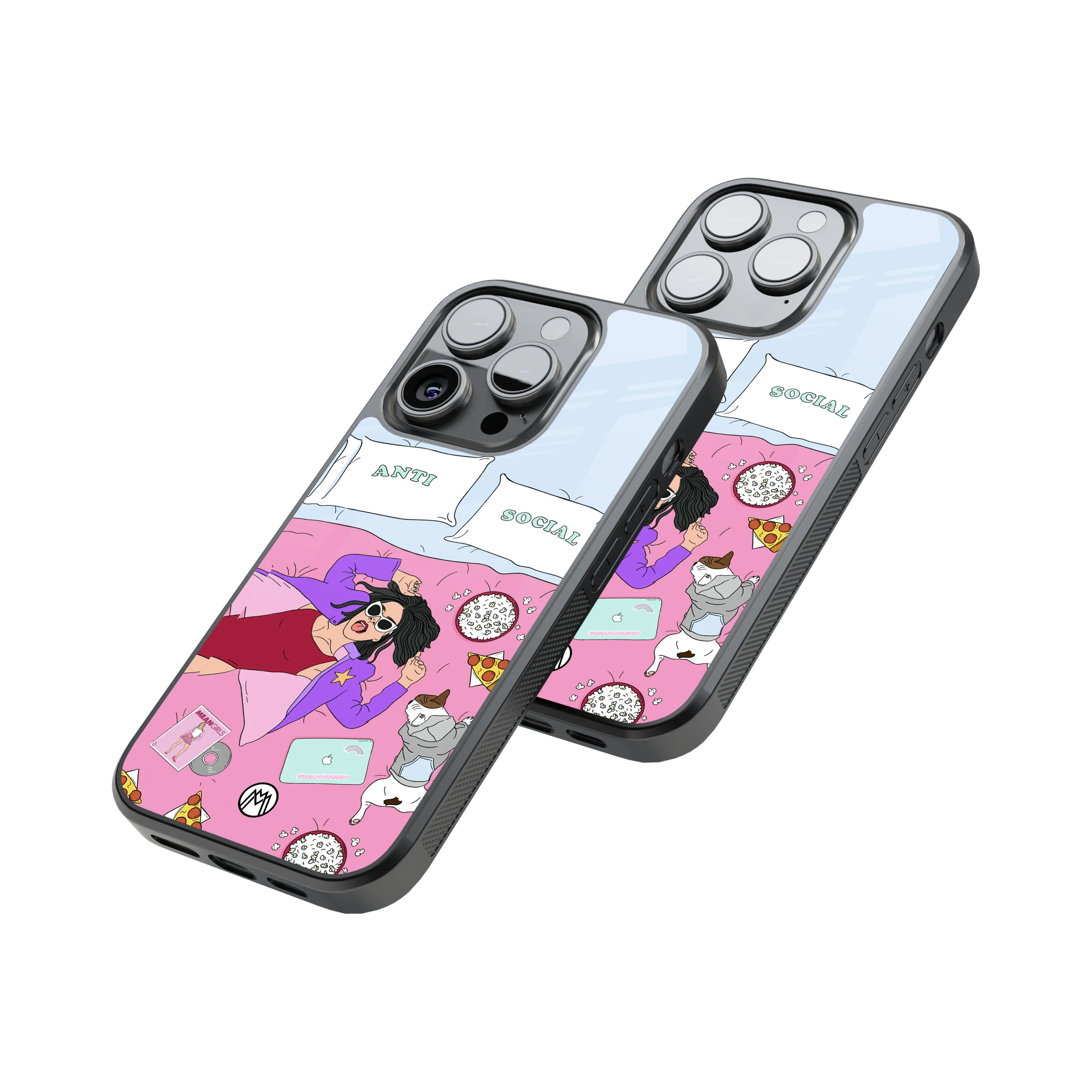 Protective Glass Back Phone Case Compatible with iPhone, Samsung, OnePlus, Pixel & More