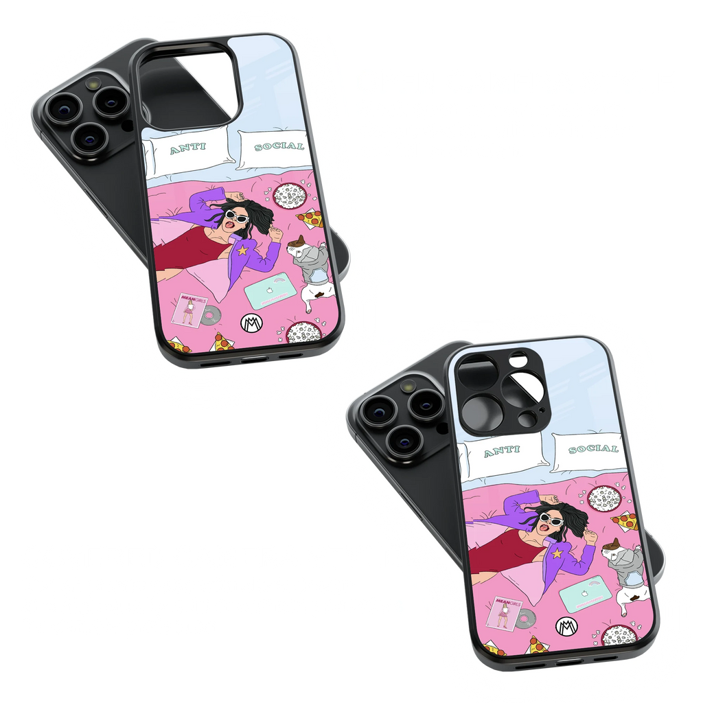 Trendy Glass Back Mobile Case for iPhone, Samsung, Redmi, OnePlus, Google Pixel, Motorola