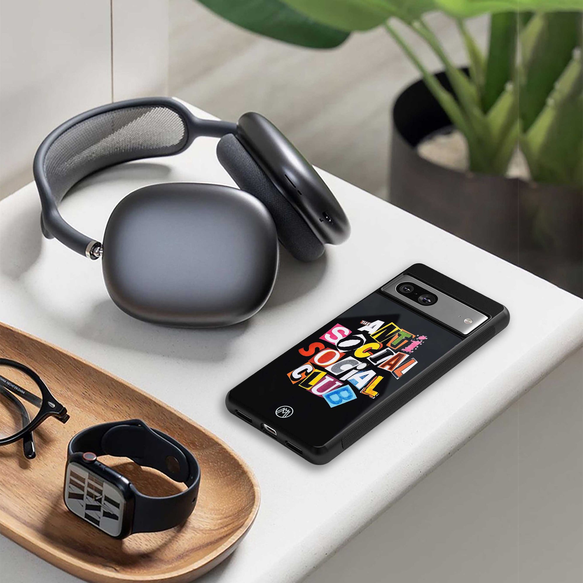 anti social club back phone cover | glass case for iphone 14