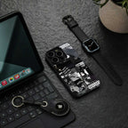 anti social social club dark edition back phone cover | glass case for samsung galaxy s23