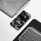 anti social social club dark edition back phone cover | glass case for samsung galaxy s23