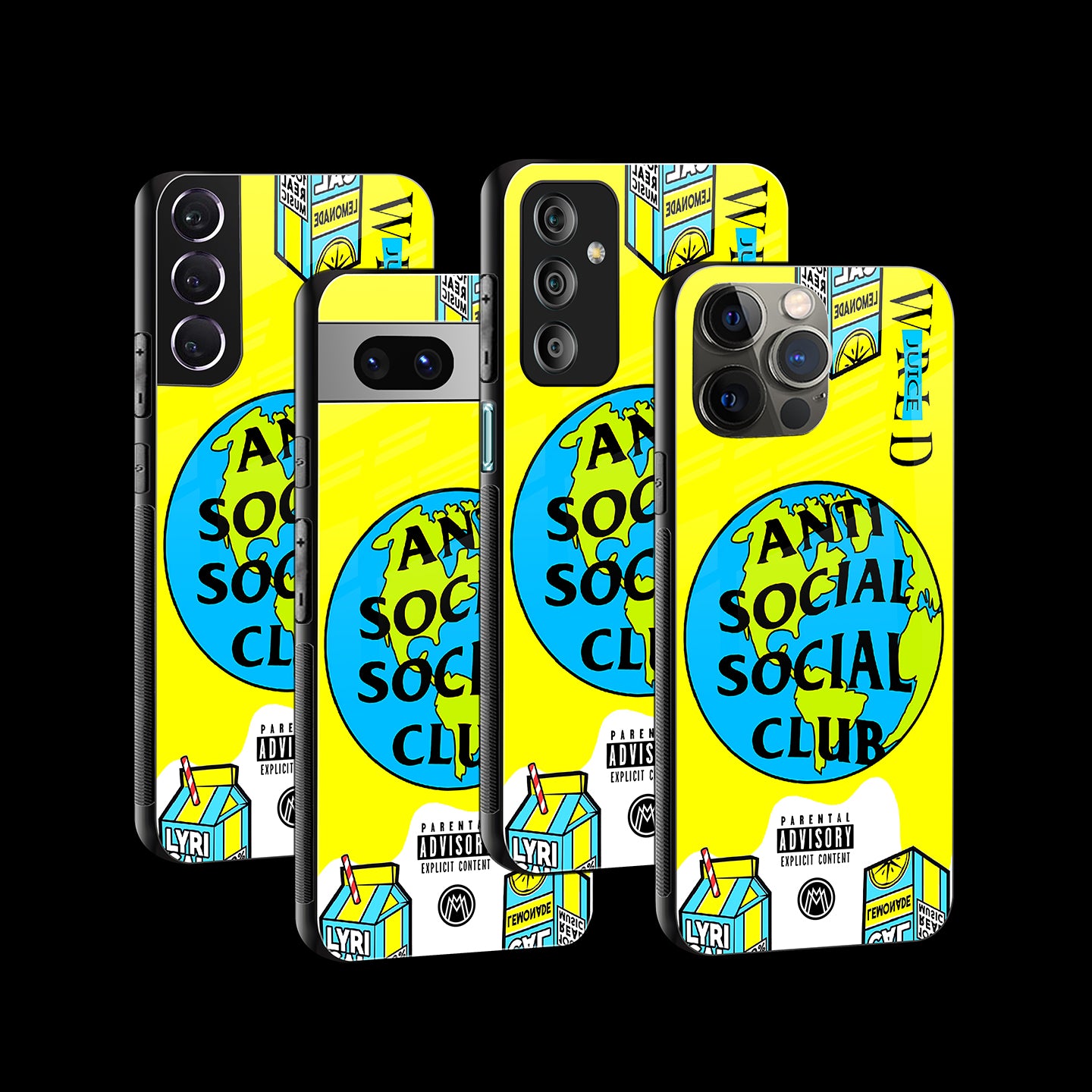 Anti Social Social Club X Juice Wrld Phone Cover | Glass Case