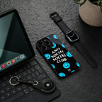 anti social social club x smileys back phone cover | glass case for iphone 15 pro max