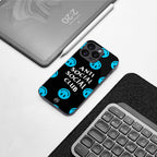 anti social social club x smileys back phone cover | glass case for iphone 15 pro max