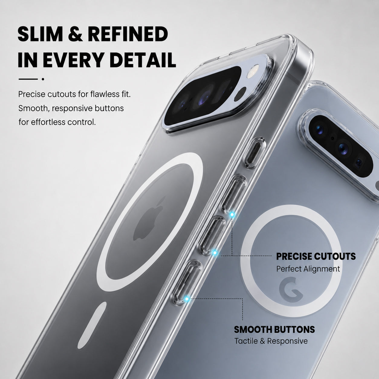 Anti Yellow Magsafe Clear Case for Realme 15x
