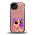 antique purple tote powerpuff girl back phone cover | glass case for iphone 13 mini