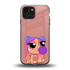 antique purple tote powerpuff girl back phone cover | glass case for iphone 13 mini