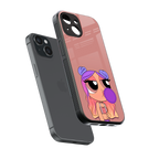 antique purple tote powerpuff girl back phone cover | glass case for iphone 13 mini