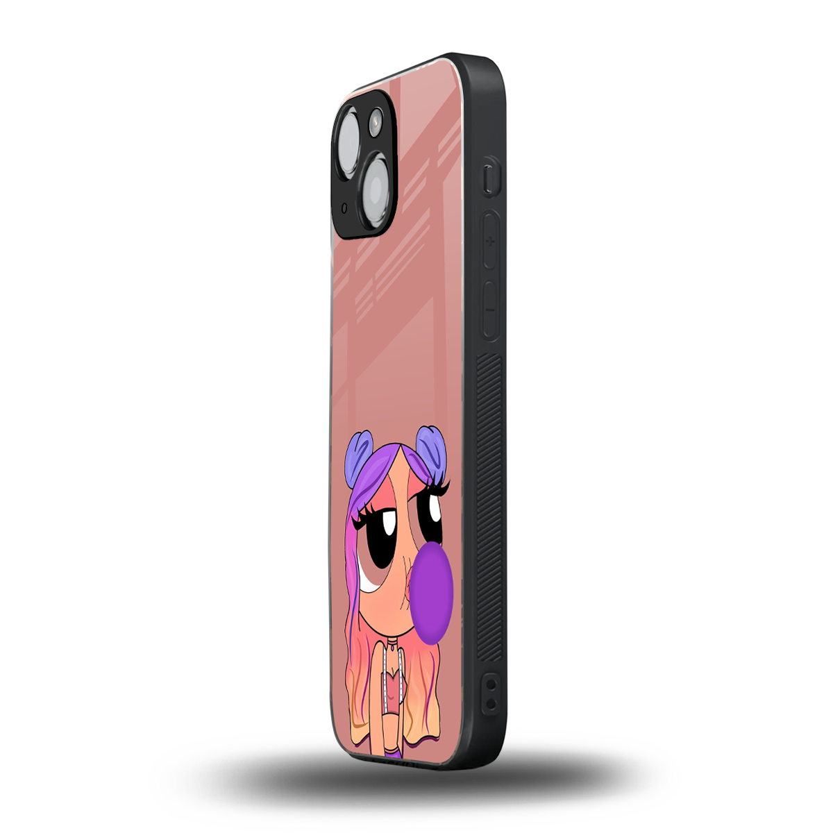 antique purple tote powerpuff girl back phone cover | glass case for iphone 13 mini