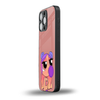 antique purple tote powerpuff girl back phone cover | glass case for iphone 13 pro max