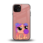 antique purple tote powerpuff girl back phone cover | glass case for iphone 13