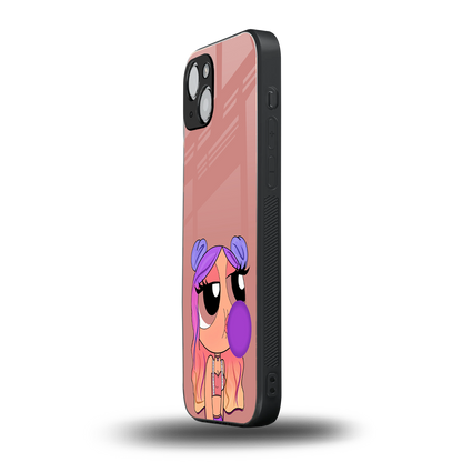 antique purple tote powerpuff girl back phone cover | glass case for iphone 13