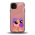 antique purple tote powerpuff girl back phone cover | glass case for iphone 14 plus