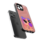 antique purple tote powerpuff girl back phone cover | glass case for iphone 14 pro