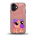 antique purple tote powerpuff girl back phone cover | glass case for iphone 16