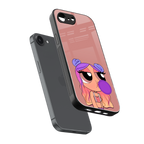 antique purple tote powerpuff girl back phone cover | glass case for iphone 16e