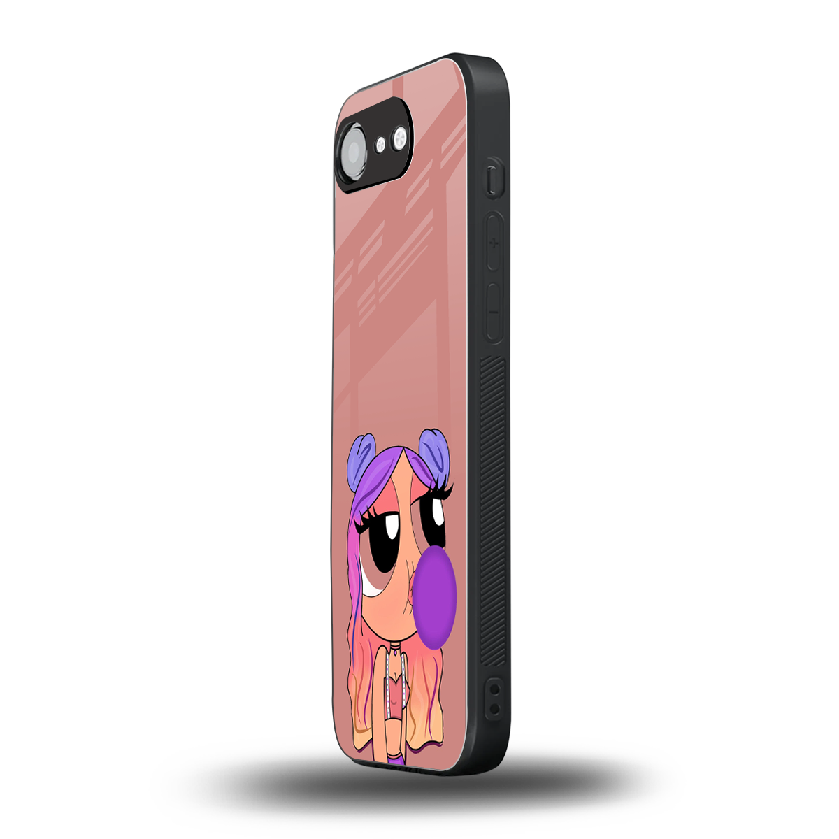 antique purple tote powerpuff girl back phone cover | glass case for iphone 16e