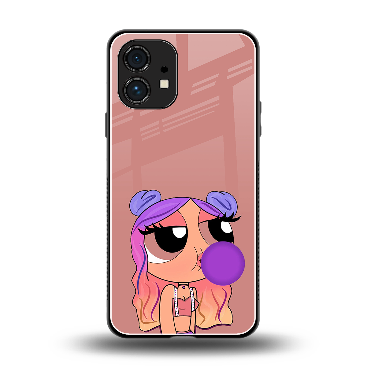 antique purple tote powerpuff girl back phone cover | glass case for nothing phone 1