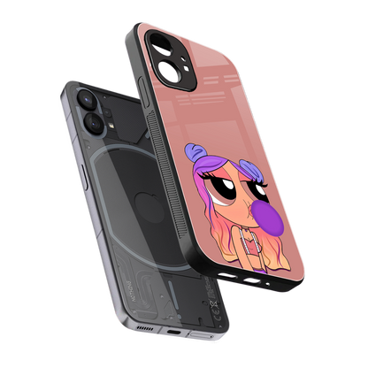 antique purple tote powerpuff girl back phone cover | glass case for nothing phone 1