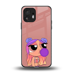 antique purple tote powerpuff girl back phone cover | glass case for nothing phone 2