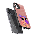 antique purple tote powerpuff girl back phone cover | glass case for nothing phone 2