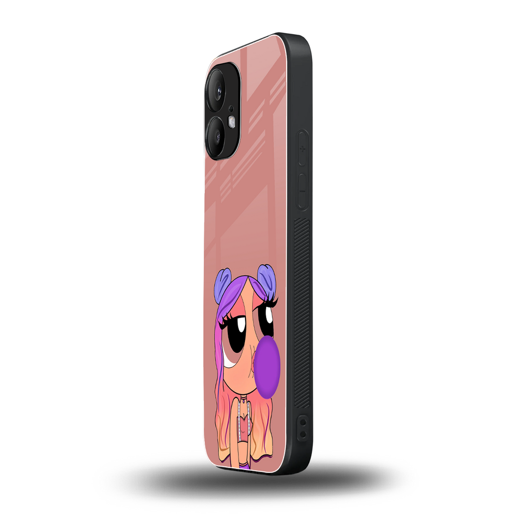 antique purple tote powerpuff girl back phone cover | glass case for nothing phone 2