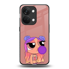 antique purple tote powerpuff girl back phone cover | glass case for oneplus nord 3