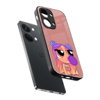 antique purple tote powerpuff girl back phone cover | glass case for oneplus nord 3