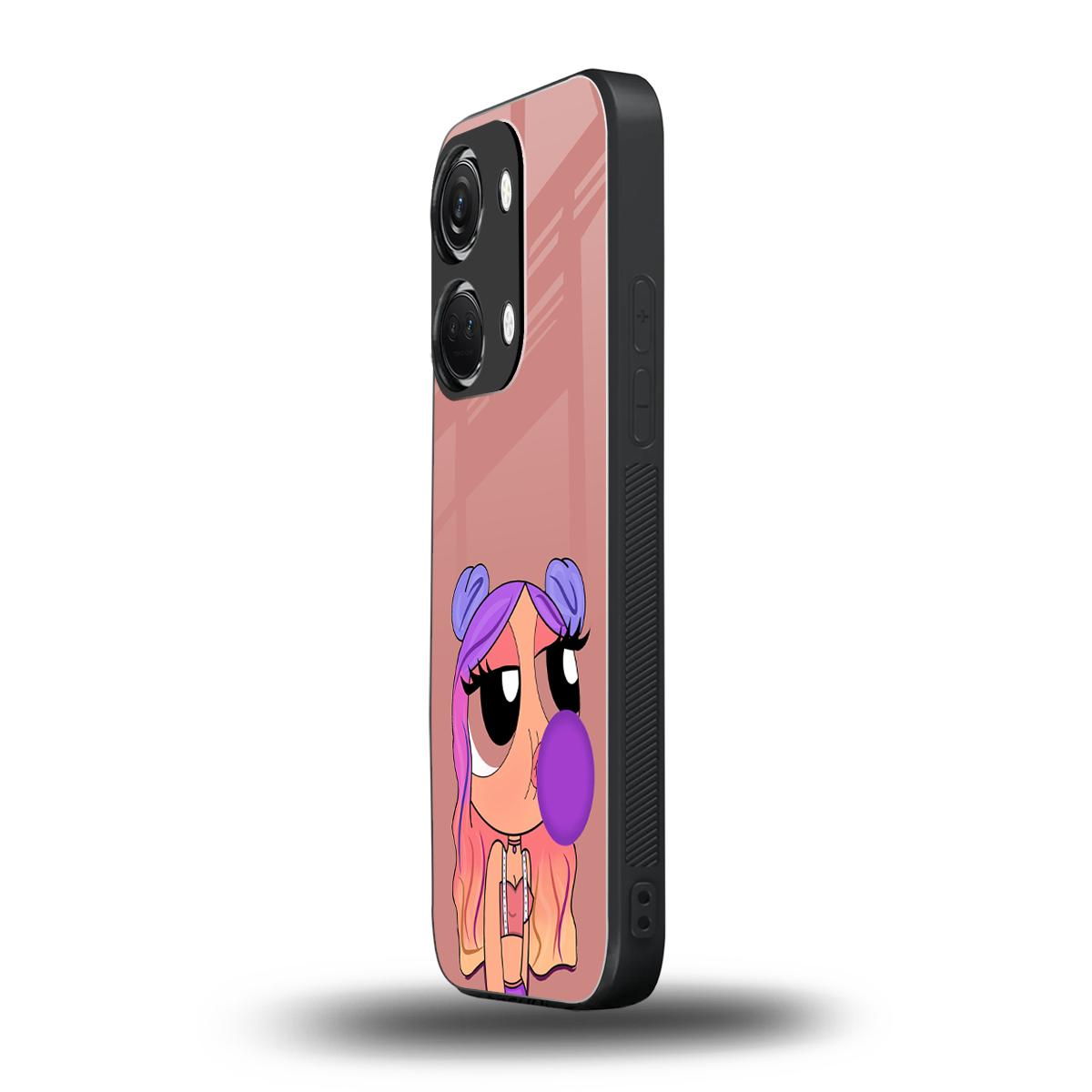 antique purple tote powerpuff girl back phone cover | glass case for oneplus nord 3