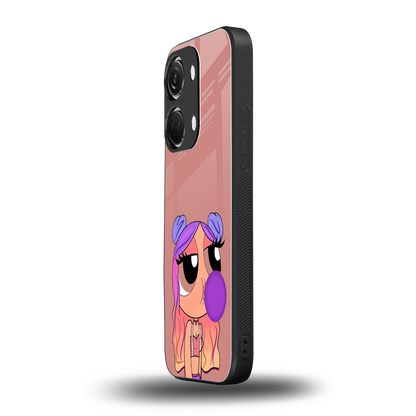 antique purple tote powerpuff girl back phone cover | glass case for oneplus nord 3