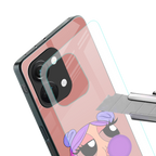 antique purple tote powerpuff girl back phone cover | glass case for oneplus nord 3