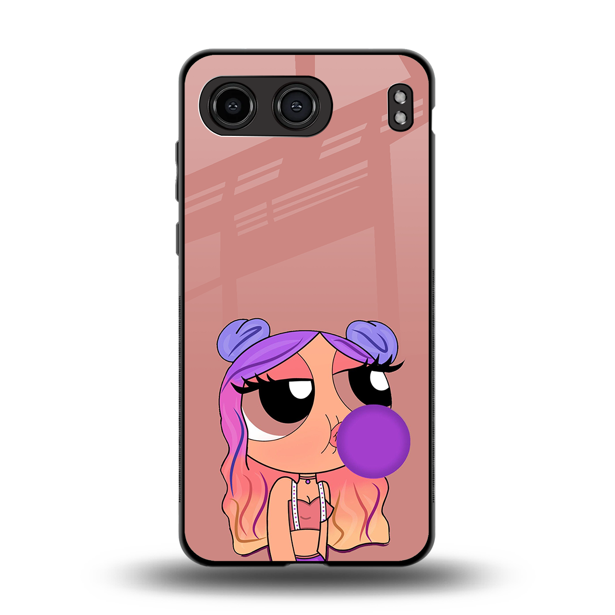 antique purple tote powerpuff girl back phone cover | glass case for oneplus nord 4