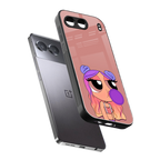 antique purple tote powerpuff girl back phone cover | glass case for oneplus nord 4