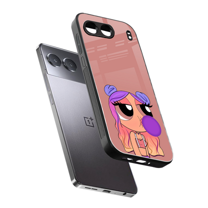 antique purple tote powerpuff girl back phone cover | glass case for oneplus nord 4