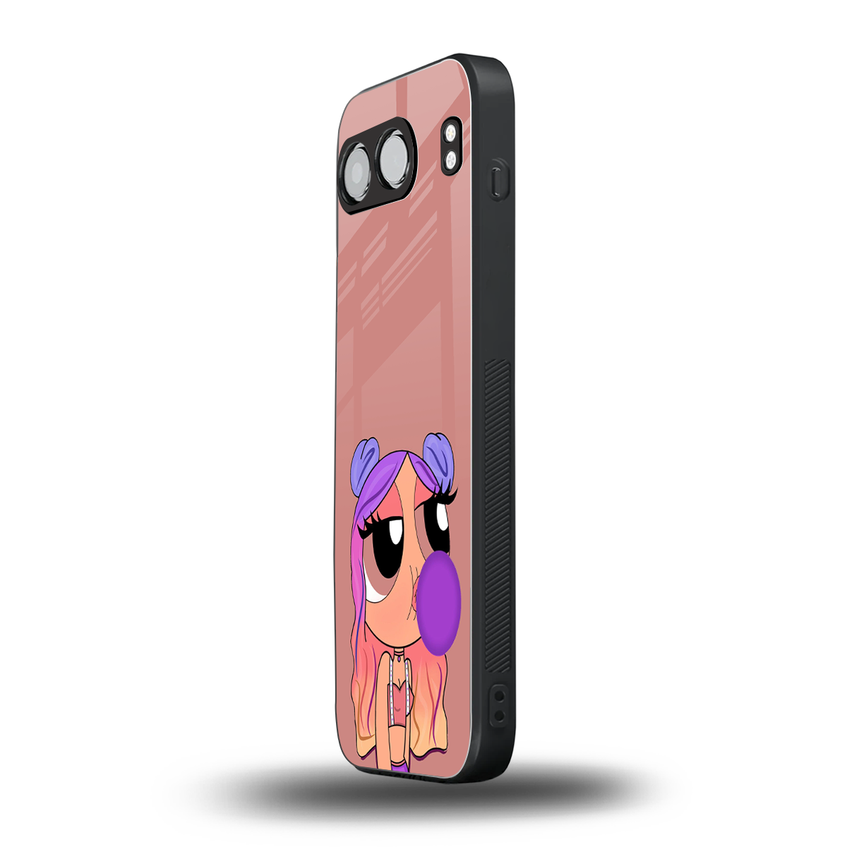 antique purple tote powerpuff girl back phone cover | glass case for oneplus nord 4