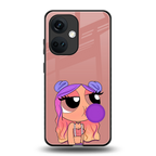 antique purple tote powerpuff girl back phone cover | glass case for oneplus nord ce 3