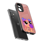 antique purple tote powerpuff girl back phone cover | glass case for oneplus nord ce 3