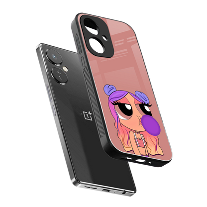 antique purple tote powerpuff girl back phone cover | glass case for oneplus nord ce 3