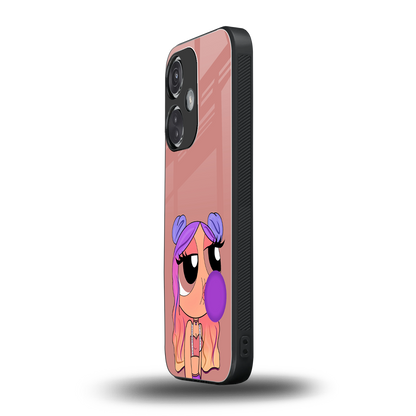 antique purple tote powerpuff girl back phone cover | glass case for oneplus nord ce 3