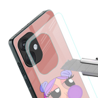 antique purple tote powerpuff girl back phone cover | glass case for oneplus nord ce 3