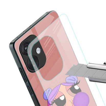 antique purple tote powerpuff girl back phone cover | glass case for oneplus nord ce 3