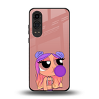 antique purple tote powerpuff girl back phone cover | glass case for oneplus nord ce 4 lite