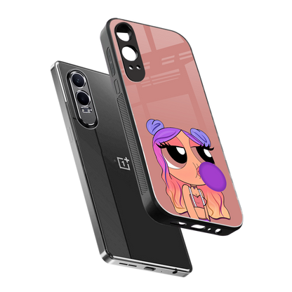antique purple tote powerpuff girl back phone cover | glass case for oneplus nord ce 4 lite