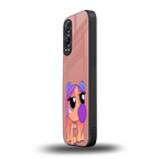 antique purple tote powerpuff girl back phone cover | glass case for oneplus nord ce 4 lite