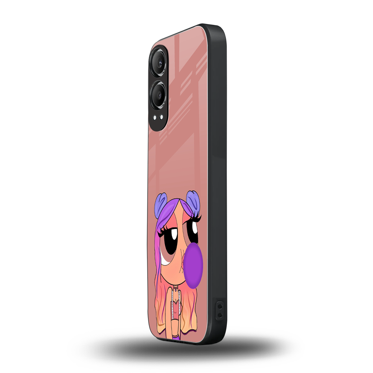 antique purple tote powerpuff girl back phone cover | glass case for oneplus nord ce 4 lite